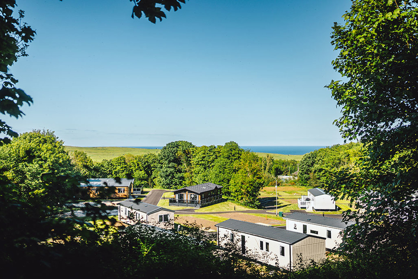 View of The Glade caravans and holiday homes at Thurston Manor 