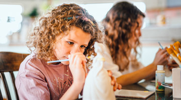 Waves ceramics painting