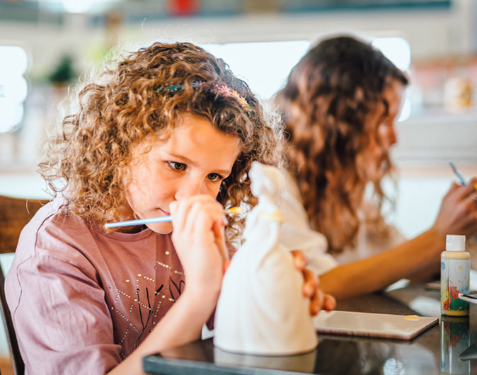 Waves ceramics painting
