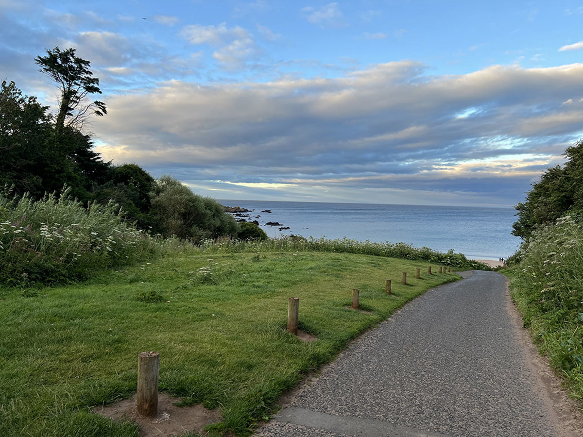 Coldingham Bay beach path