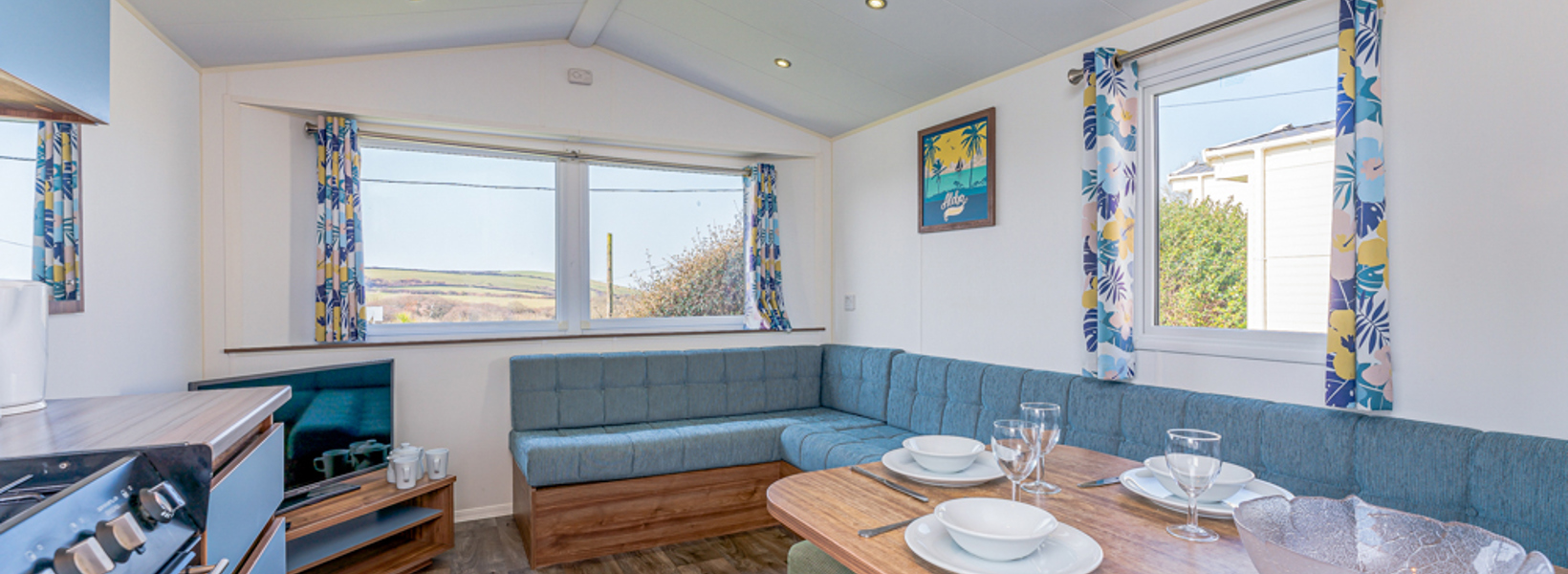 Holiday caravan accommodation