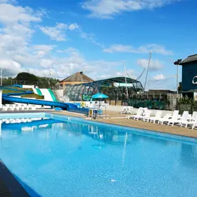 Outdoor swimming pool at Golden Coast 