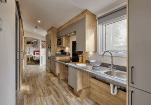 Low level kitchen worktops