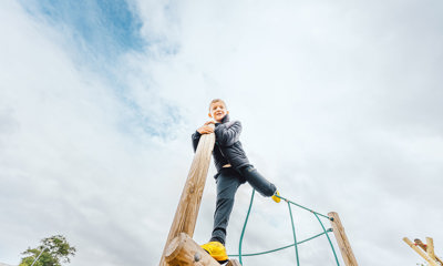 Child on playground 