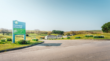 Cleavewood Leisure Park Devon entrance