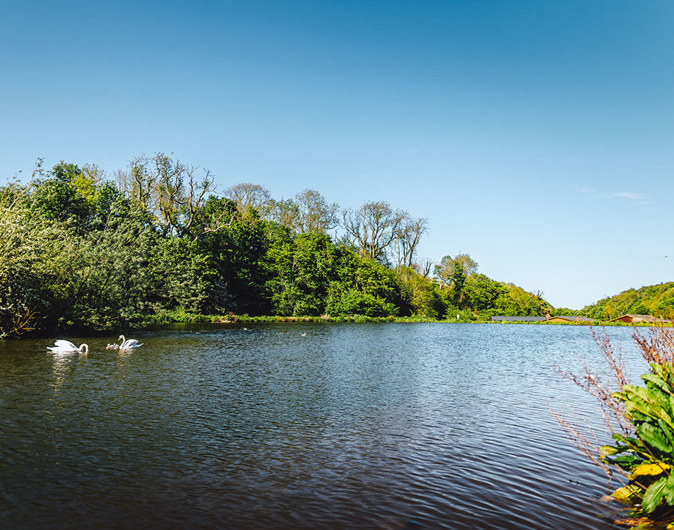 Lake at Thurston Manor Leisure Park East Lothian