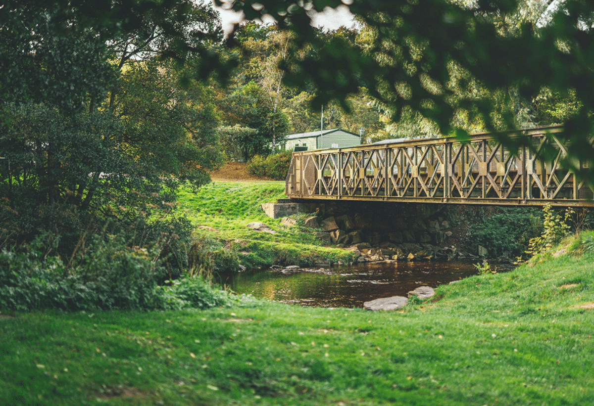 River walk at Riverside leisure park